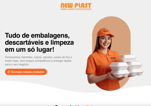 landing page new plast