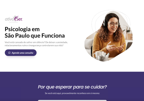 landing page psicologia