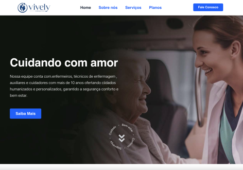 landing page vively